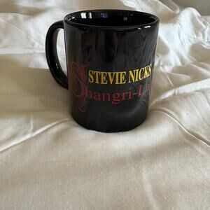 Stevie Nicks Shangri-La Tour Black Coffee Mug Fleetwood Mac Collectible